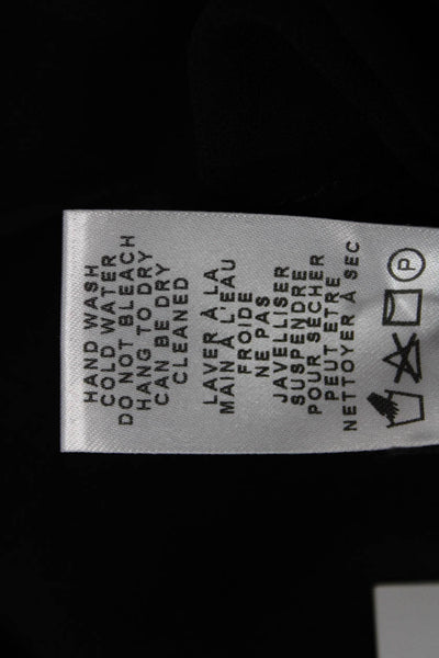 Compli K Noir Womens Crystal Detail Draped Sleeveless Blouse Top Black Size M