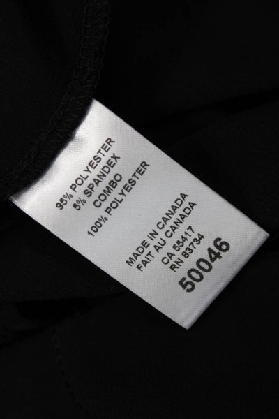 Compli K Noir Womens Crystal Detail Draped Sleeveless Blouse Top Black Size S