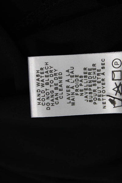 Compli K Noir Womens Crystal Detail Draped Sleeveless Blouse Top Black Size L