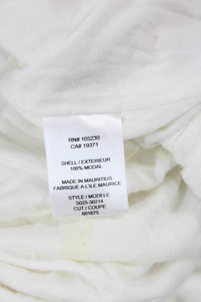 Soft Joie Womens Ruched Scoop Neck Sleeveless Mini Dress Cream Size M