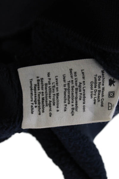 Ugg Womens Cotton 1/2 Zippered High-Neck Pullover Sweatshirt Blue Size S