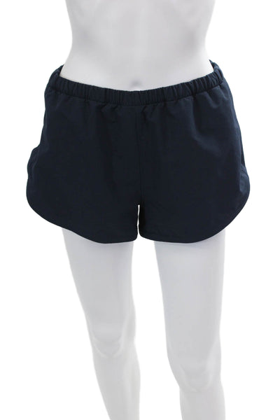 Outdoor Voices Womens Pocketed Drawstring Waist Athletic Shorts Dark Blue Size M