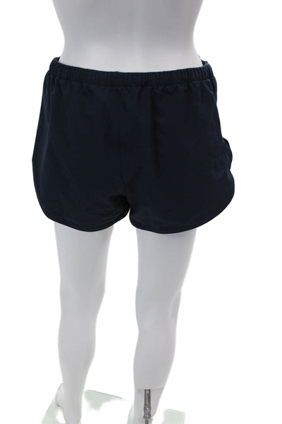 Outdoor Voices Womens Pocketed Drawstring Waist Athletic Shorts Dark Blue Size M