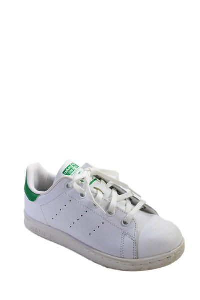 Adidas Stan Smith Boys Leather Low Top Lace Up Sneakers White Size 2