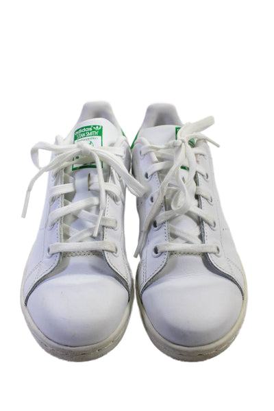 Adidas Stan Smith Boys Leather Low Top Lace Up Sneakers White Size 2