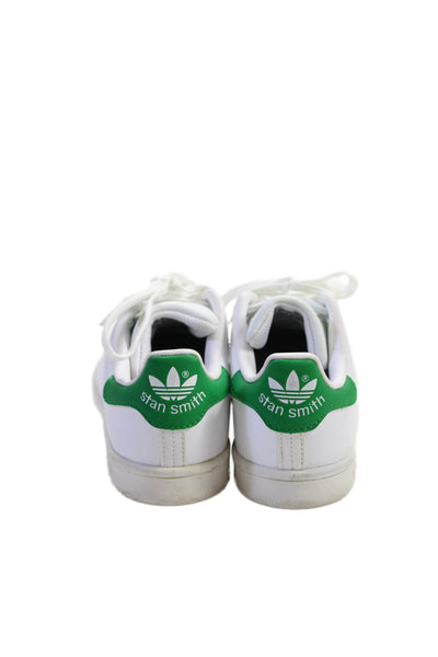 Adidas Stan Smith Boys Leather Low Top Lace Up Sneakers White Size 2