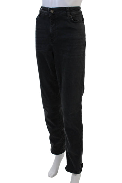 Bogner Womens Cotton Five Pocket Mid Rise Casual Skinny Jeans Black Size 32
