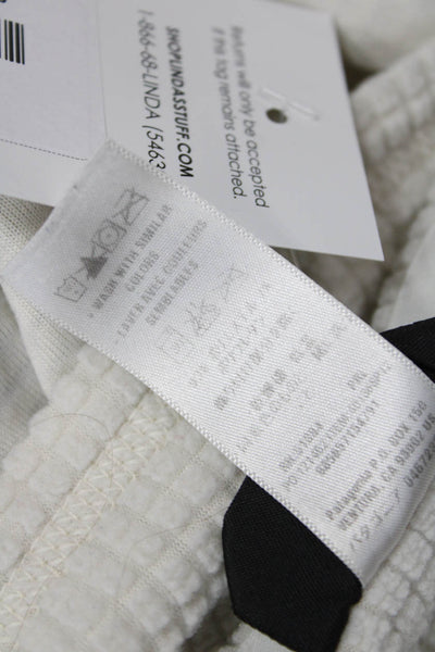 Patagonia Womens High Neck Long Sleeve Zippered Pocket Sweatshirt White Size L