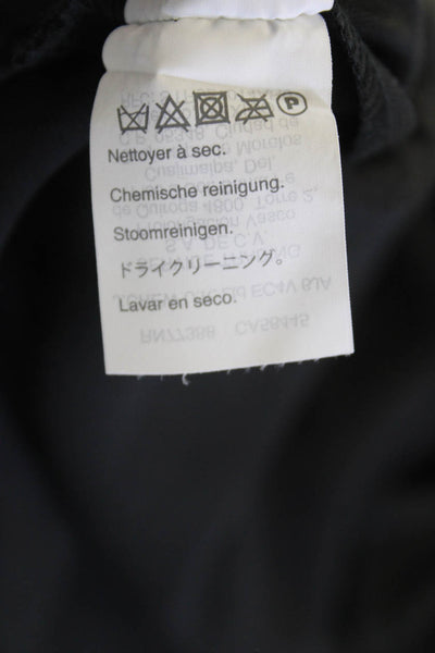 Point Sur Womens Stretch Pull-On Tied Straight Casual Pants Black Size 6