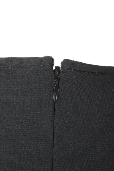 J Crew Womens Long Sleeve Zippered Knee Length Pencil Dress Black Size 10