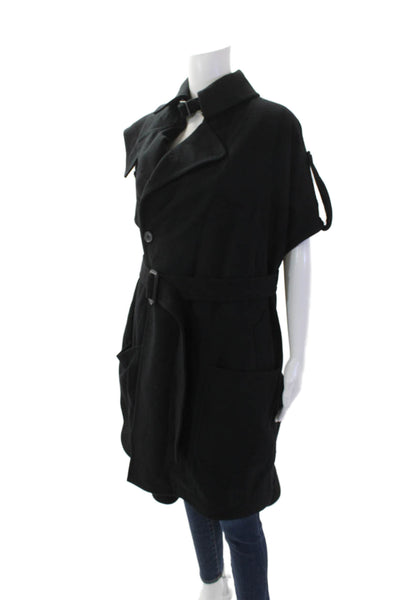 J Crew Womens Long Sleeve Zippered Knee Length Pencil Dress Black Size 10