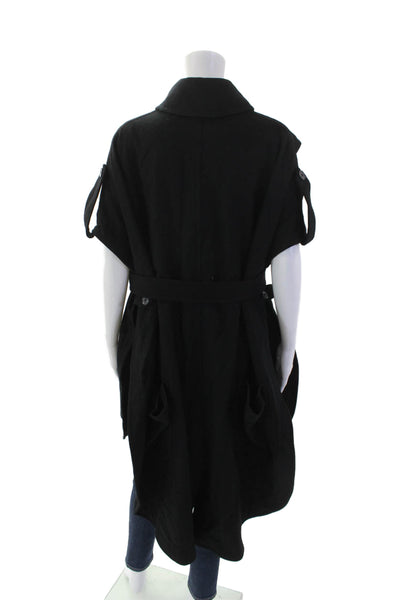 J Crew Womens Long Sleeve Zippered Knee Length Pencil Dress Black Size 10