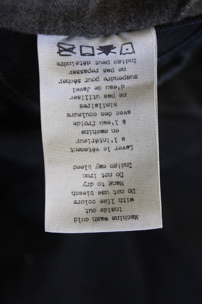 Rag & Bone Jean Womens Cotton Mid Rise Skinny Jeans Solid Black Size 30