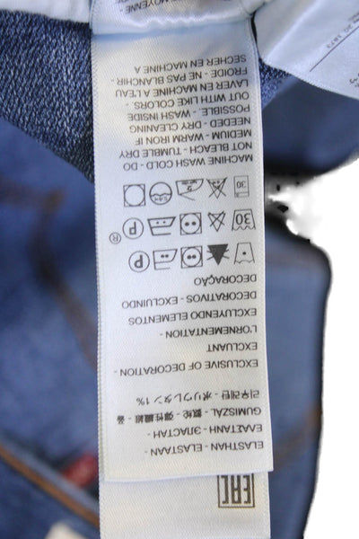 Levis Womens Cotton Five Pocket Classic Denim Bermuda Shorts Blue Size 29