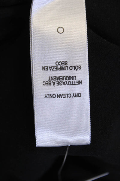 Good American Womens Faux Suede Five Pocket Skinny Leg Pants Black Size 8