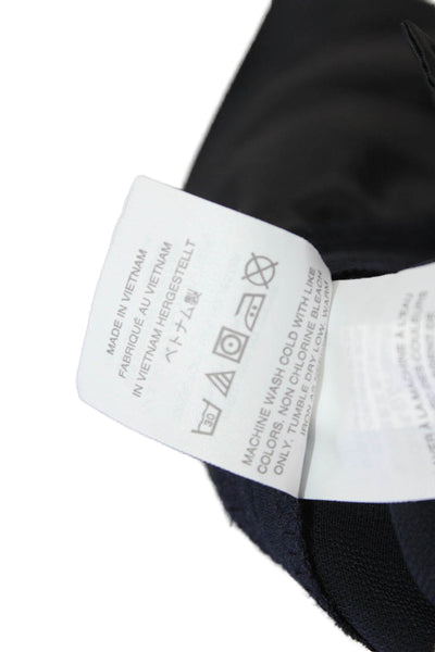 J Crew Womens Stretch Zippered High-Waisted Tapered Pants Blue Size 8
