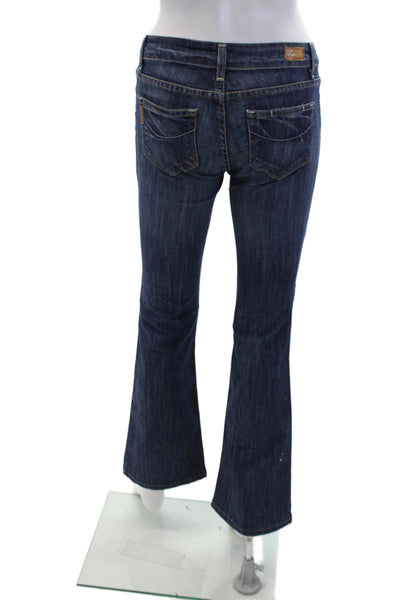 Paige Womens Cotton Dark Wash Five Pocket Low-Rise Bootcut Jeans Blue Size 26