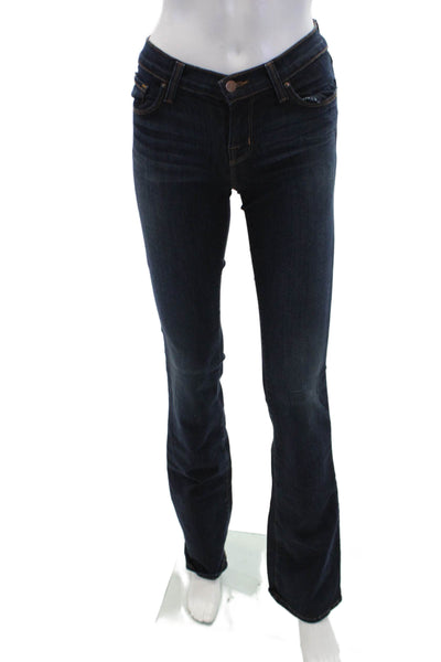 J Brand Womens Cotton Dark Wash Low-Rise Slim Fit Bootcut Jeans Blue Size 24