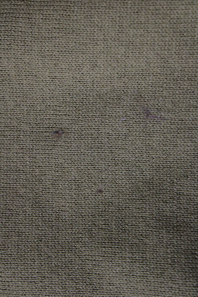 Everlane Womens Long Sleeve Crew Neck Knit Sweatshirt Green Cotton Size Large
