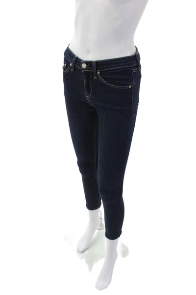 Rag & Bone Jean Womens High Rise Skinny Leg Heritage Wash Jeans Blue Size 25