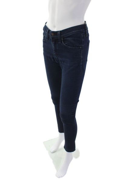 Rag & Bone Jean Womens High Rise Skinny Leg Jeans Indigo Blue Cotton Size 25