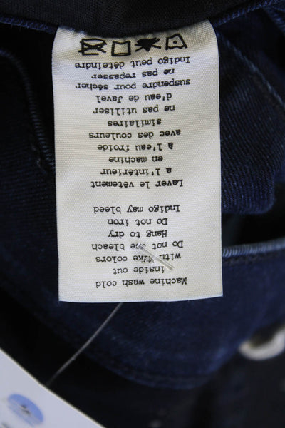 Rag & Bone Jean Womens High Rise Skinny Leg Jeans Indigo Blue Cotton Size 25