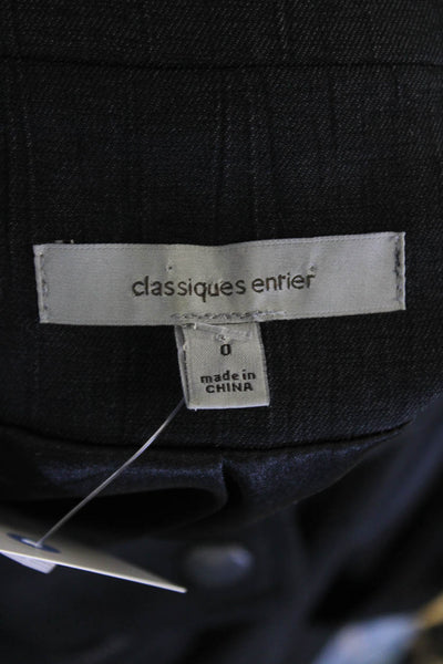 Classiques Entier Womens Textured V-neck Sleeveless Zip Collar Dress Black Size