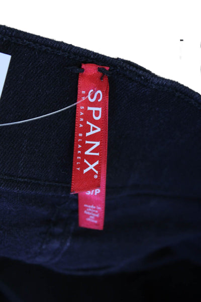 Spanx Womens High Waisted Lined Slim Leg Casual Pants Black Size S
