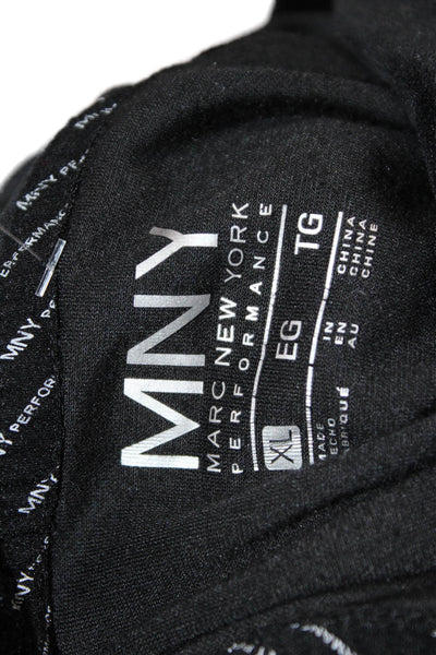 Marc New York Performance Womens Velour Print Zip Up Hoodie Black Size XL