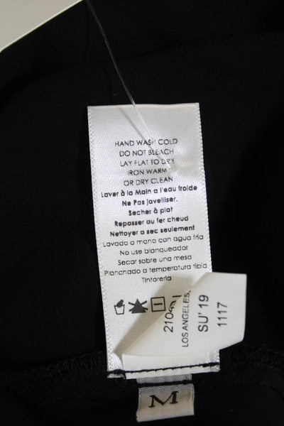 Nation LTD Womens Short Sleeves Pullover V Neck Blouse Black Size Medium