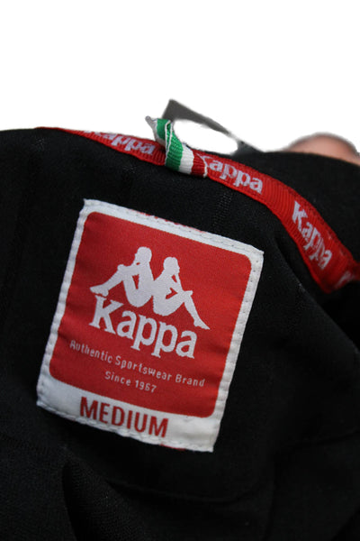 Kappa Womens Full Zip Graphic Trim Bomber Jacket Black Size M