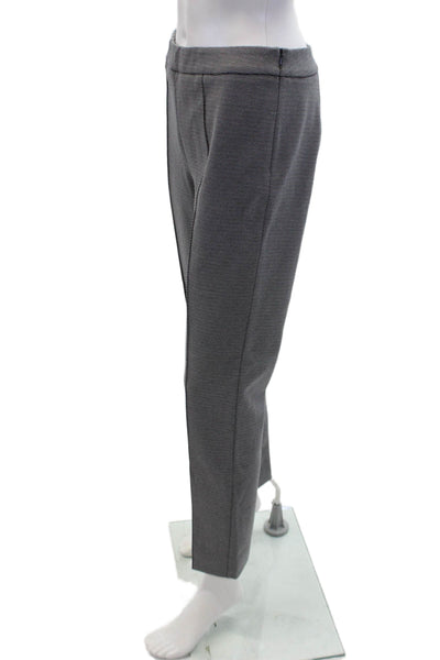 Max Mara Womens Side Zippered Pleated Front Detail Skinny Leg Pants Gray Size S