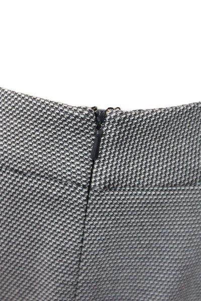 Max Mara Womens Side Zippered Pleated Front Detail Skinny Leg Pants Gray Size S