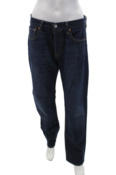 Levi Strauss & Co Womens Cotton Five Pocket Straight Legged Jeans Blue Size 30