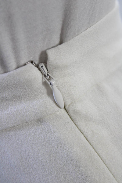 Wilfred Womens Side Zip Lightweight Midi A Line Skirt White Size 4