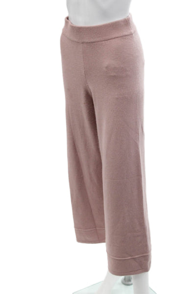 The Drop Womens Elastic Waistband Lightweight Knit Pants Pink Size Extra Small