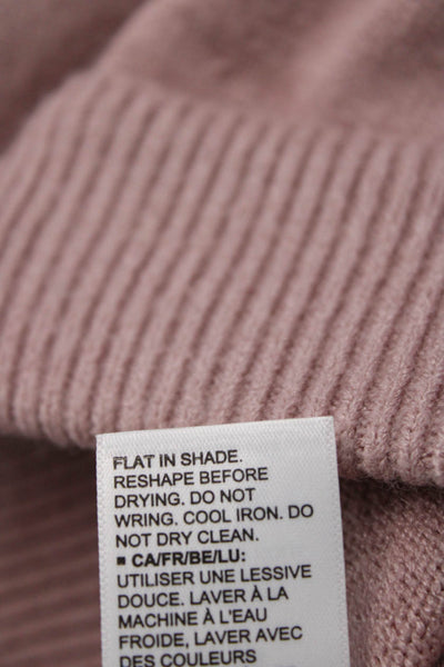 The Drop Womens Elastic Waistband Lightweight Knit Pants Pink Size Extra Small