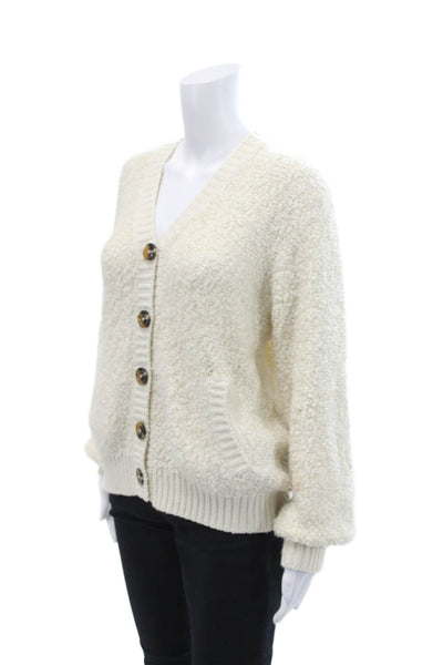 Who What Wear Womens Long Sleeve Button Front Cardigan Sweater White Size XS
