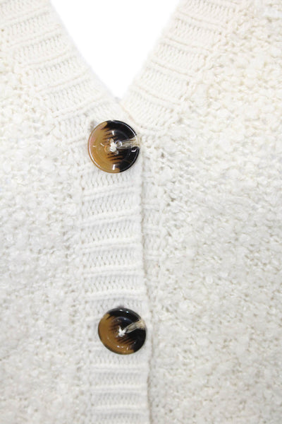 Who What Wear Womens Long Sleeve Button Front Cardigan Sweater White Size XS