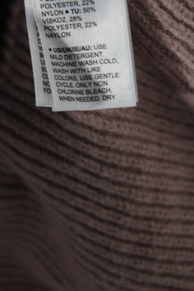 The Drop Womens Long Sleeve Crew Neck Knit Sweater Pink Size Extra Small