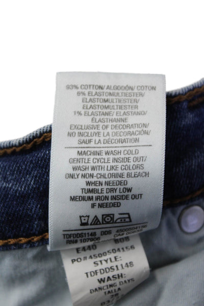 Hudson Womens Cotton Medium Wash Mid-Rise Five Pocket Bootcut Jeans Blue Size 28