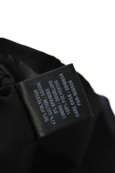 Cynthia Steffe Womens Back Zip Strapless Satin Sheath Dress Navy Size 4