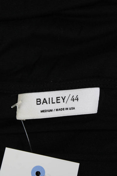 Bailey 44 Womens Cotton V neck Embroidered kaftan Blouse Black Size M