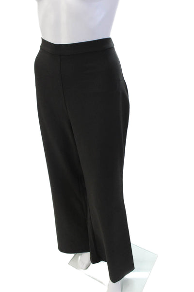 Hutch Womens Flat Front Zip Up Pull On Flared Pants Black Size M