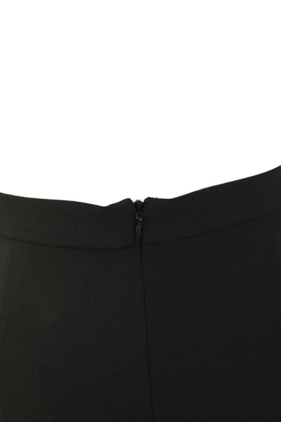 Hutch Womens Flat Front Zip Up Pull On Flared Pants Black Size M