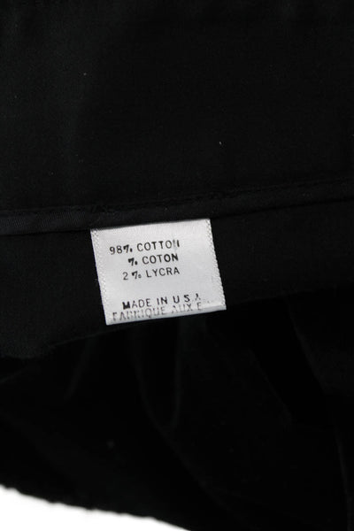 Theory Womens Suede Textured Lined Wide Leg Beaded Pants Black Size 04