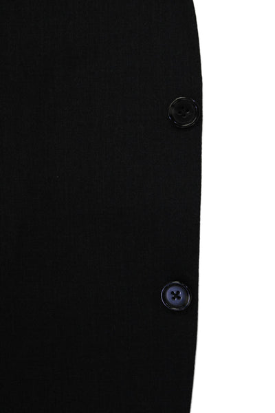 Hart Schaffner Marx Mens Wool Two Button Notched Lapel Blazer Black Size 48