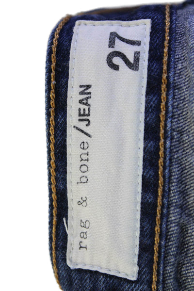 Rag & Bone Jean Womens Cotton Distressed Detail Denim Shorts Blue Size 27