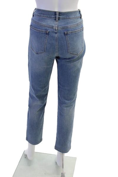 J. Mclaughlin Womens Cotton Denim Five Pocket Mid-Rise Skinny Jeans Blue Size 6