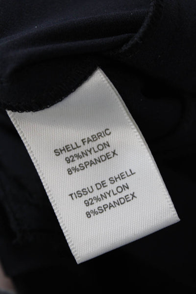 Rebecca Taylor Womens Mid-Rise Hook Closure Tapered Pants Trousers Black Size 6